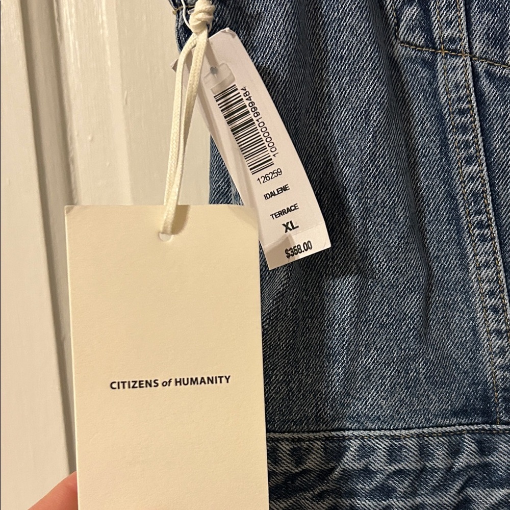 Citizens Of Humanity Blue Denim Idalene Maxi Dress - Picture 2 of 15